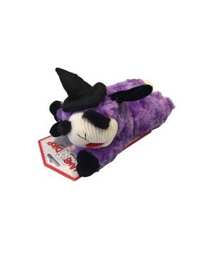 Lamb Chop Purple Witch Halloween Plush Squeak 9" Dog Toy